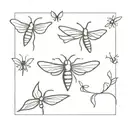 firefly  tattoo design idea