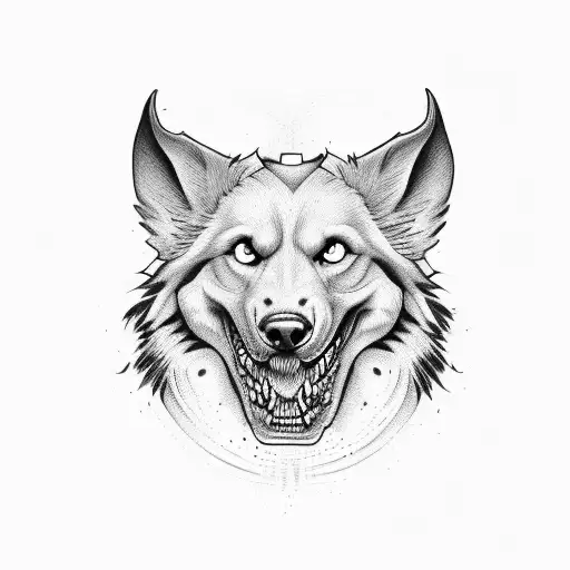 americana Stanford cerberus tattoo design idea
