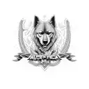 americana Stanford cerberus tattoo design idea