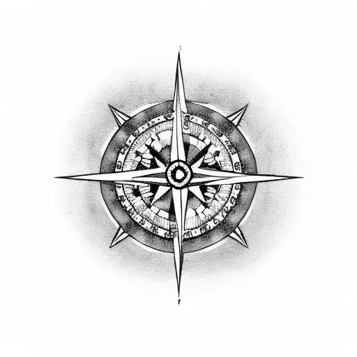 Freemason compass and ruler symbol tattoo design idea