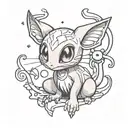 mew pokemon tattoo design idea