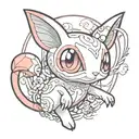 mew pokemon tattoo design idea