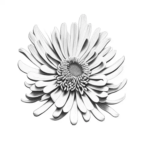Chrysanthemum tattoo design idea