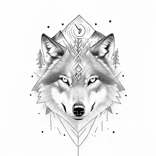 1. Tree, with deep roots 2. Wolf 3. Karma 4. Positivity 5. Viking font and machoism tattoo design idea