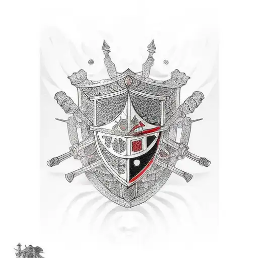 medieval knights tattoo design idea