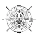 minimalist, resilience, limits, balance, everything will pass, good luck, symbol, minimalist tattoo design idea