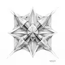 origami plane tattoo design idea