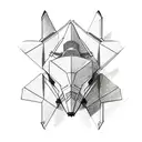 origami plane tattoo design idea