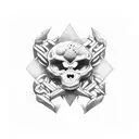 Respect with courage tattoo design idea