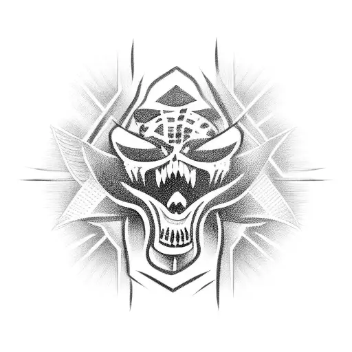 Victory on pain tattoo design idea