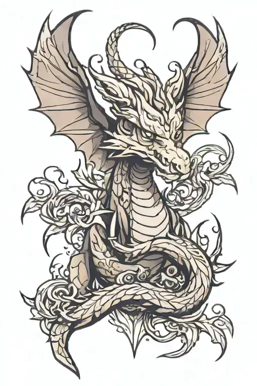 Draco tattoo design idea