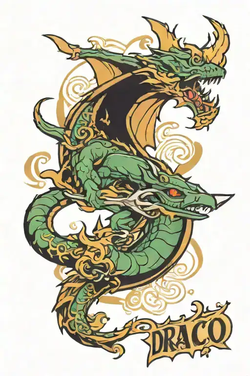 Draco gun tattoo design idea