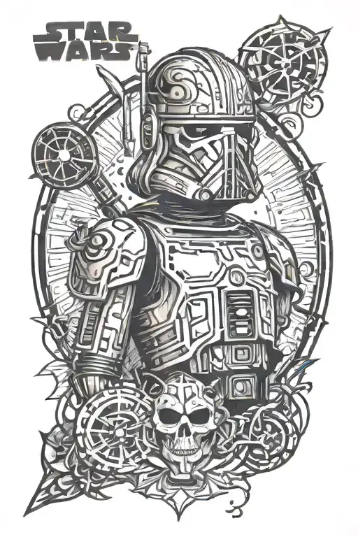 star wars tattoo design idea