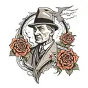 atatürk an thunder storm tattoo design idea
