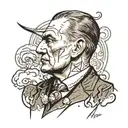 atatürk an thunder storm tattoo design idea