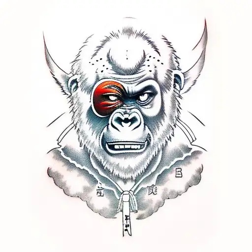 gorillaz tattoo design idea