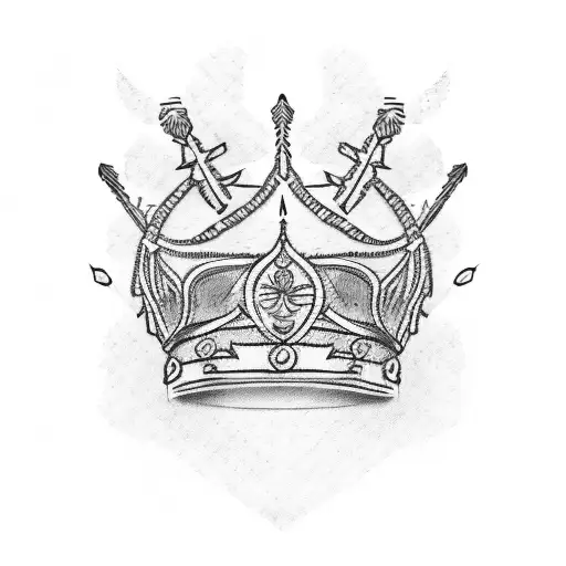 bible thorn crown tattoo design idea