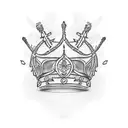 bible thorn crown tattoo design idea