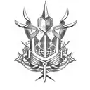 bible thorn crown tattoo design idea