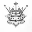 bible thorn crown tattoo design idea