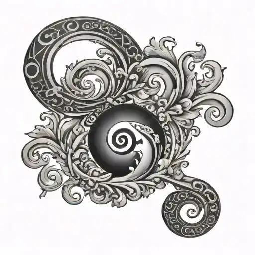 semi colon incorporated tattoo design idea