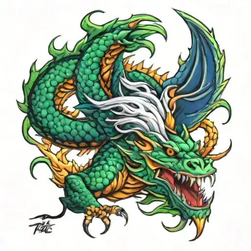 Camaro tale of the dragon Tennessee tattoo design idea