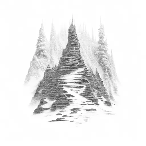  stack of six TVs in color.  4 have color bars two with snow tattoo design idea