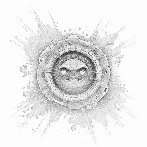 After the rain comes the sun tattoo design idea