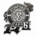 Stanford logo with 1957 written within it in roman numerals  tattoo design idea