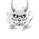 Create a tattoo inspired by the themes of Seven Deadly Sins using dotwork tattoo design idea