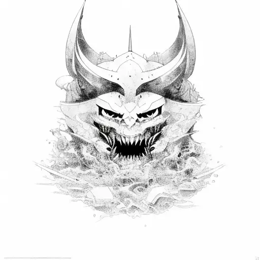 arma ninja tattoo design idea