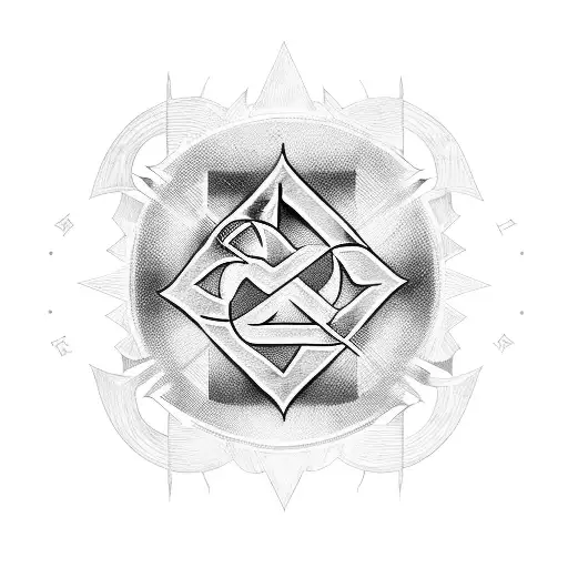 Anarchy symbol made out of car stereo equipment tattoo design idea
