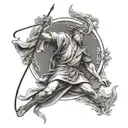 st. christopher tattoo design idea