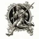 st. christopher tattoo design idea