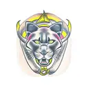 Panther tattoo design idea