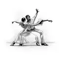 salsa dance tattoo design idea