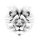 lion wings tree scars time tattoo design idea