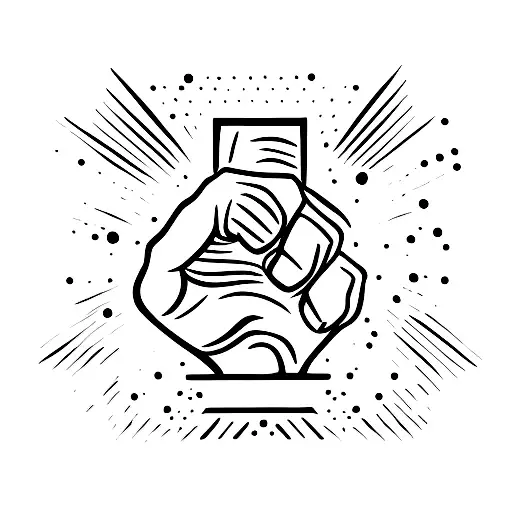 fist tattoo design idea