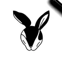 bunny tattoo design idea