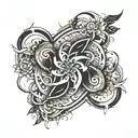 male unalome tattoo tattoo design idea