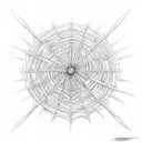 web of wyrd made from sticks tattoo design idea