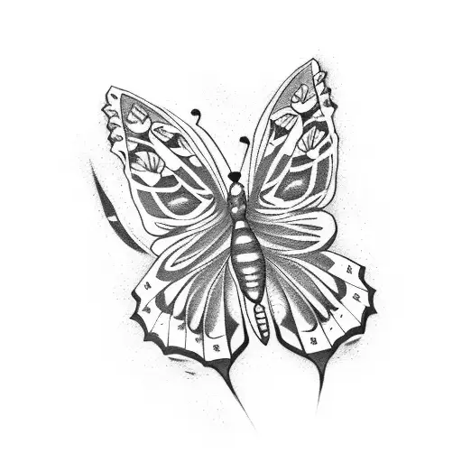 Life Is Strange butterfly tattoo design idea