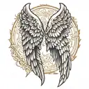 angel wings forearm tattoo tattoo design idea