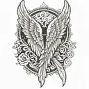 angel wings forearm tattoo tattoo design idea