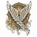 angel wings forearm tattoo tattoo design idea