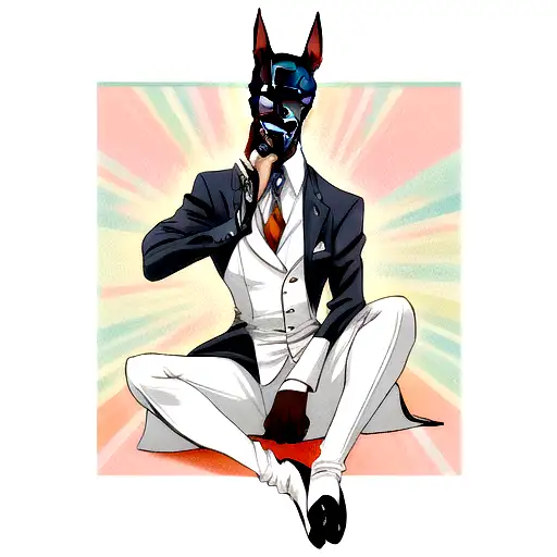 doberman  tattoo design idea