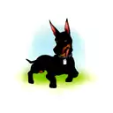 doberman  tattoo design idea