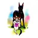 doberman  tattoo design idea