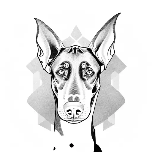 doberman tattoo design idea