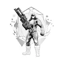 Winter Soldier Marvel tattoo design idea